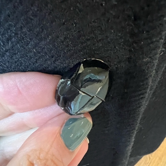 JOSEPH Black wool & cashmere modern pea coat size IT 40 or US 8 EUC - Picture 4 of 10